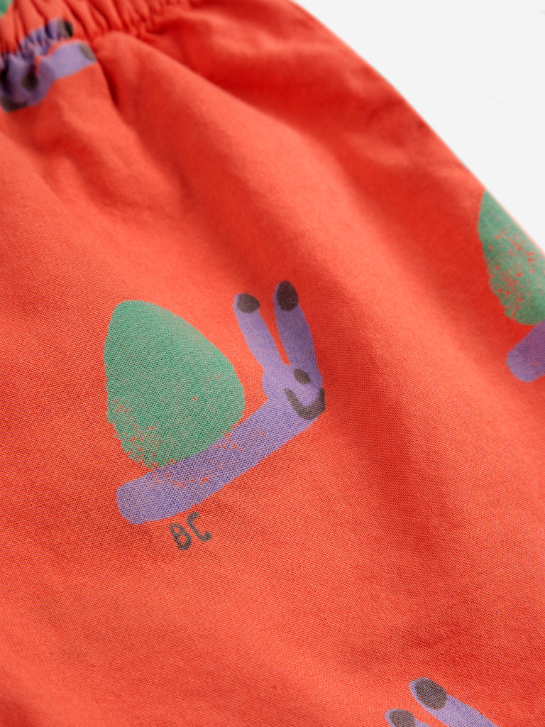 Funny Snail Woven Shorts (Baby) by Bobo Choses