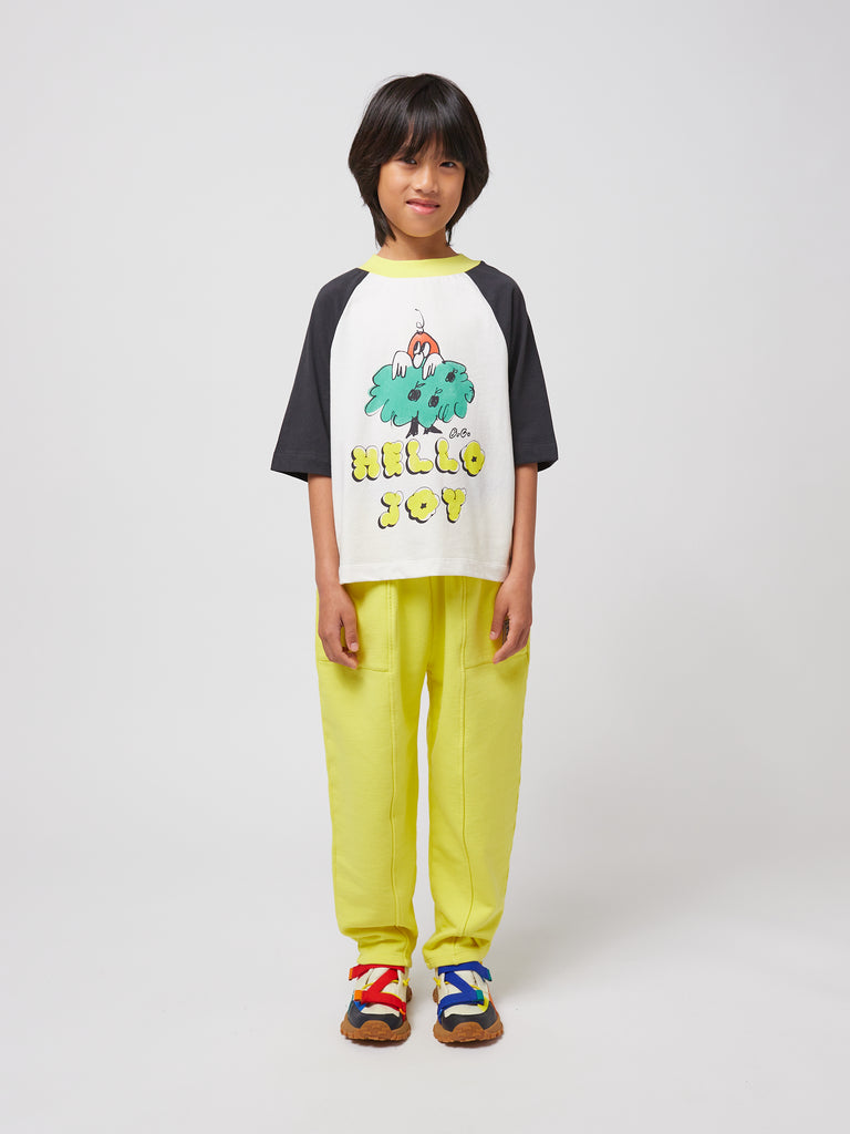 Hello Joy Ranglan Sleeve Tee (Kids) by Bobo Choses