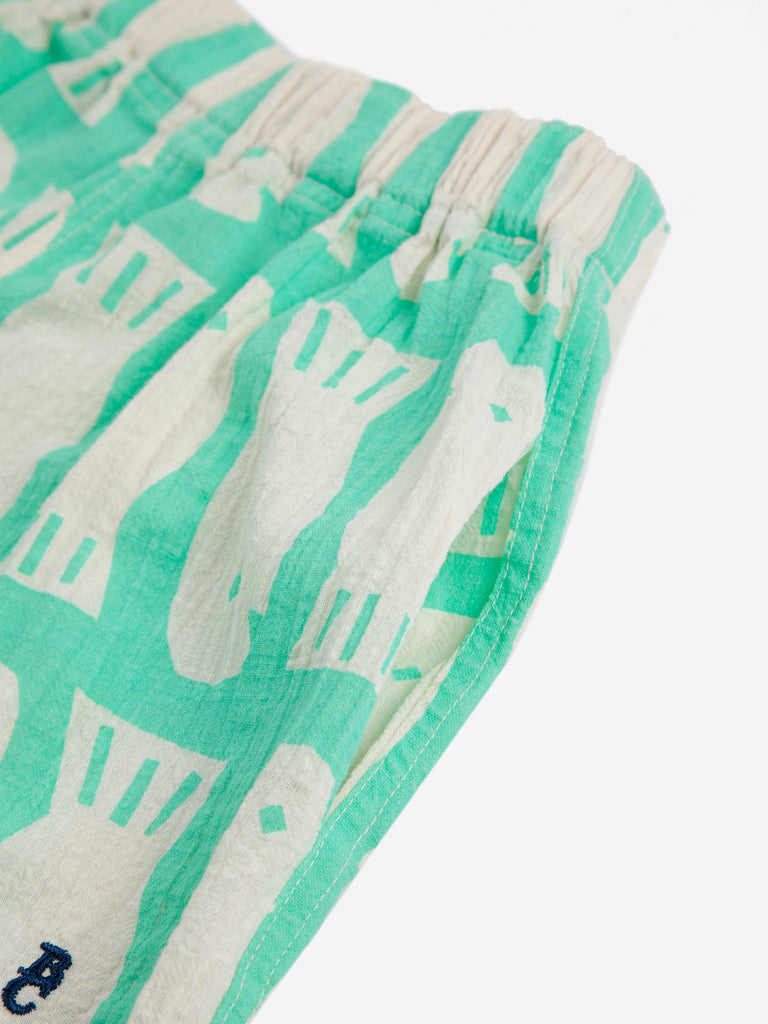 Lucky Fish Woven Shorts (Kids) by Bobo Choses