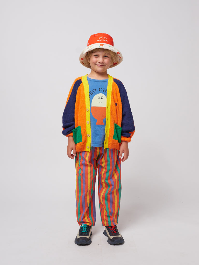 Multicolor Stripes Woven Pants (Kids) by Bobo Choses