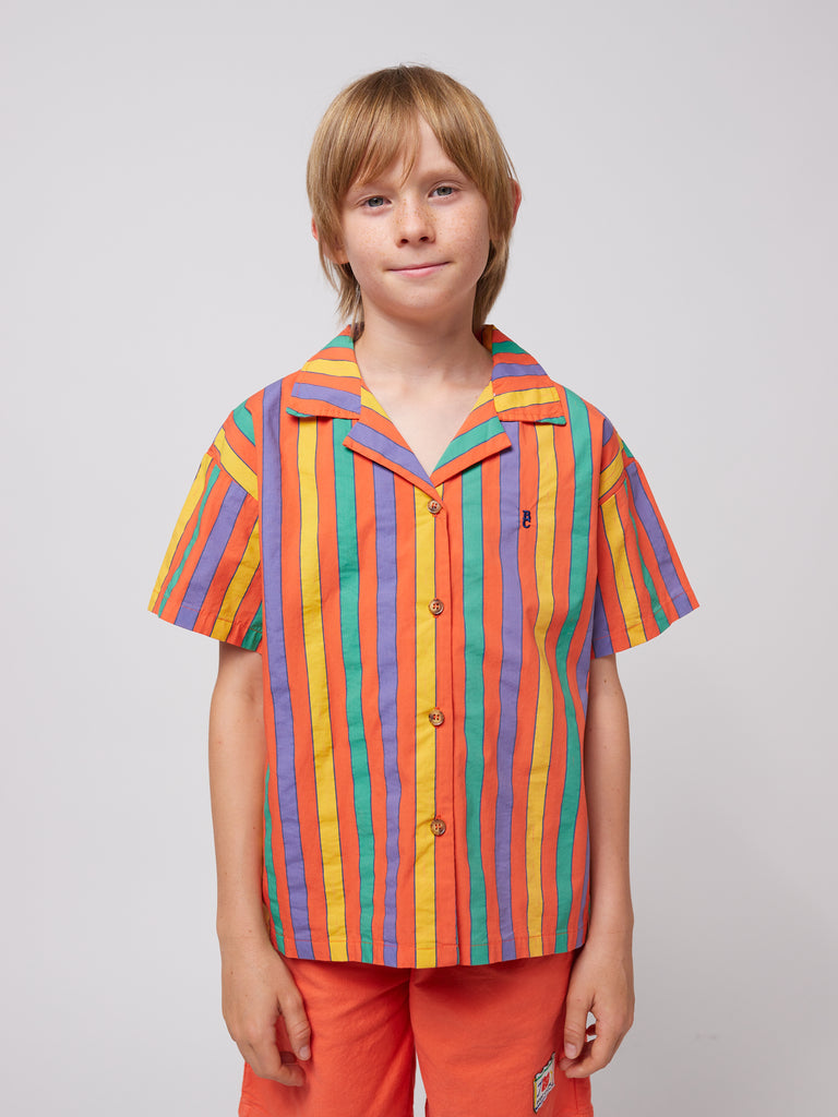 Multicolor Stripes Shirt (Kids) by Bobo Choses