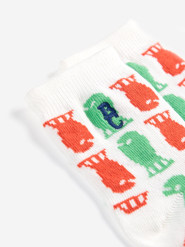 Lucky Fish Short Socks (Baby) by Bobo Choses