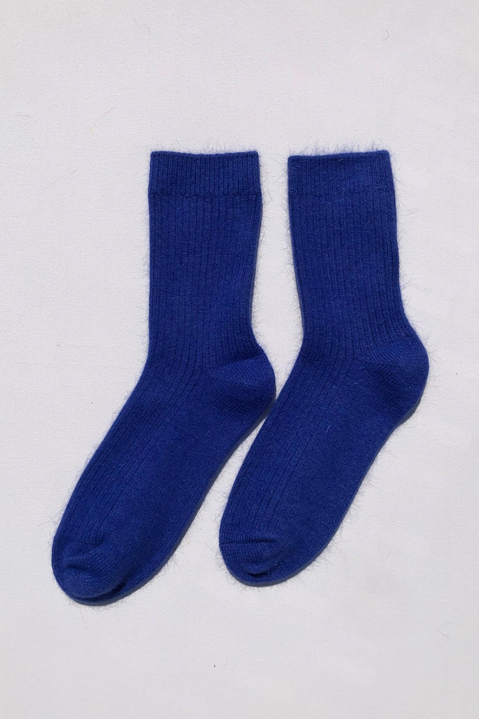 Angora Wool Socks (Blue Sapphire) by Billy Bamboo