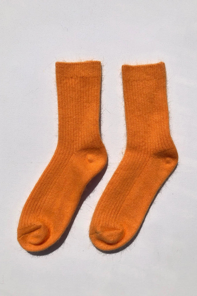 Angora Wool Socks (Orange Sapphire) by Billy Bamboo