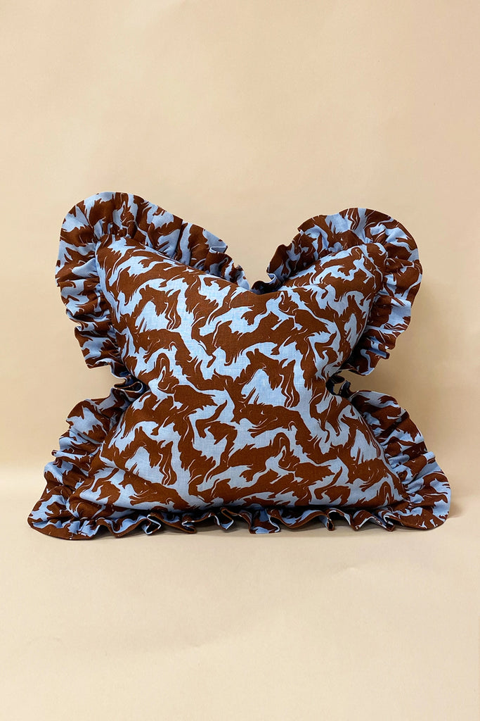 Gilbert Cushion Cover (Brown/Blue) by KJP