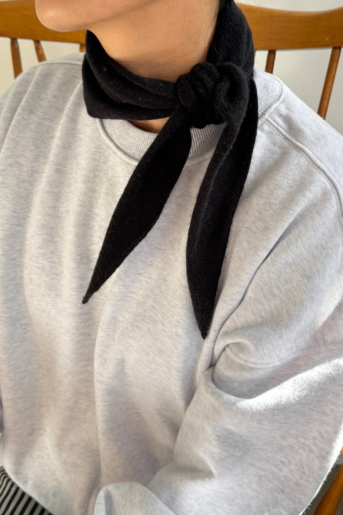 Cashmere Bandana (Black) by Le Bon Shoppe