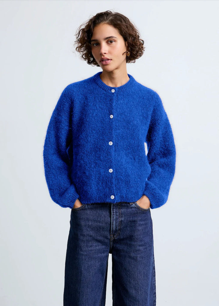 Olivia Mohair Cardigan (Electric Blue) by surprise