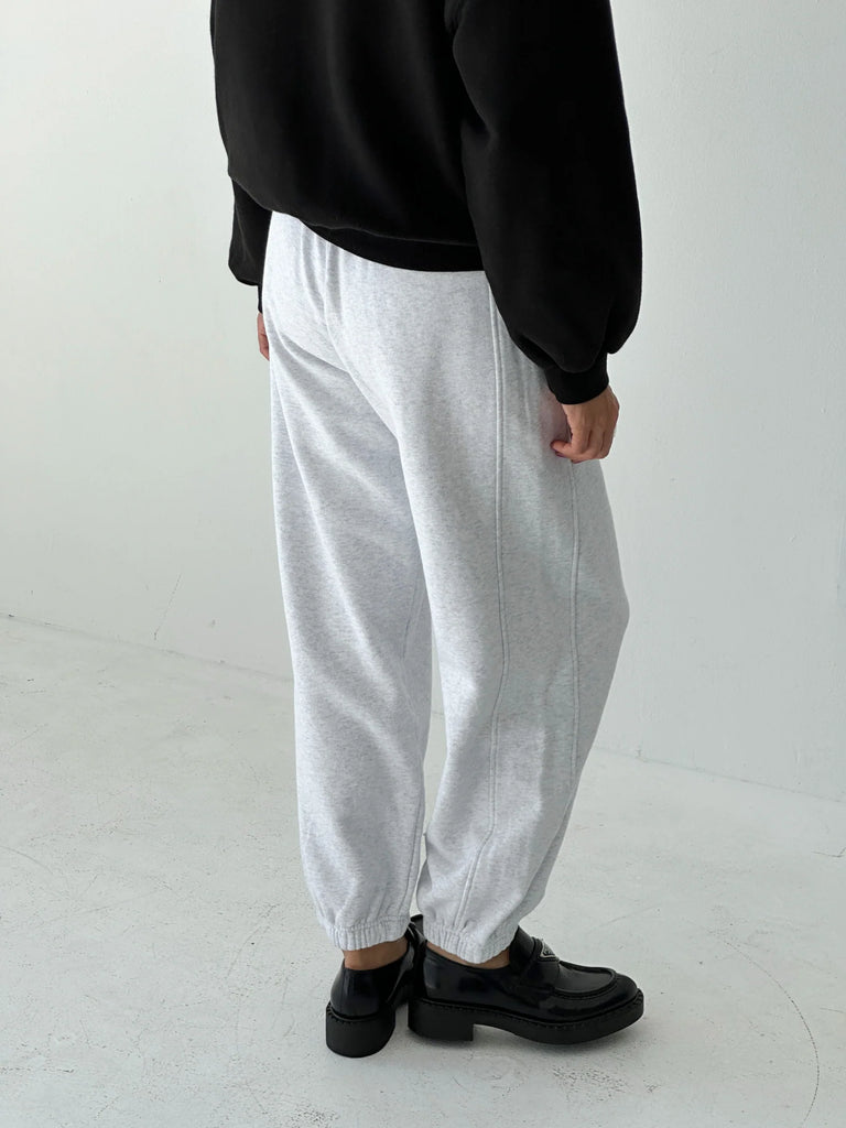 French Terry Balloon Pants (Icy Grey) by Le Bon Shoppe