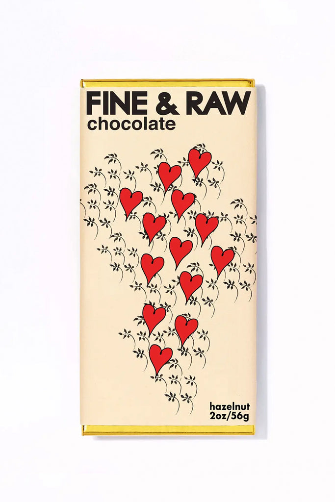 Hazelnut Chocolate Bar (Valentines) by Fine & Raw