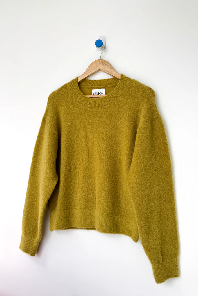 Finn Mohair Sweater (Bistro Yellow) by Le Bon Shoppe