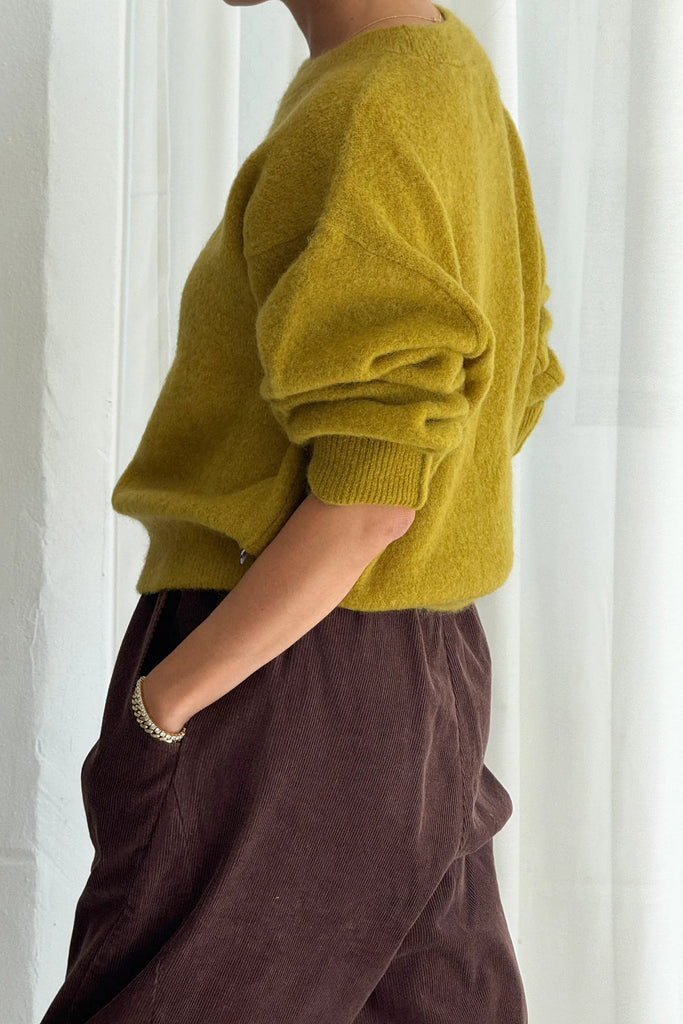 Finn Mohair Sweater (Bistro Yellow) by Le Bon Shoppe