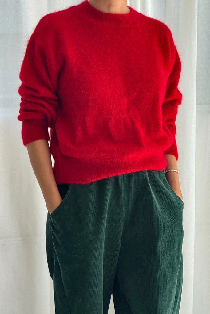 Finn Mohair Sweater (Red) by Le Bon Shoppe