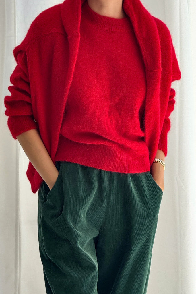 Finn Mohair Sweater (Red) by Le Bon Shoppe