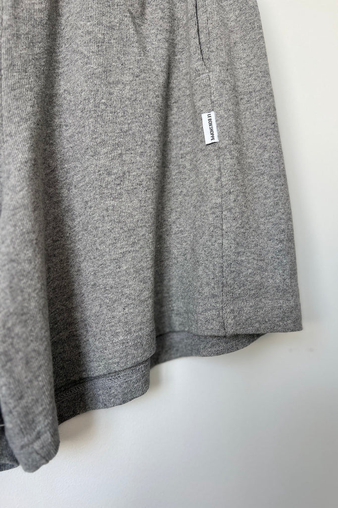 Flared Basketball Shorts (Heather Grey) by Le Bon Shoppe