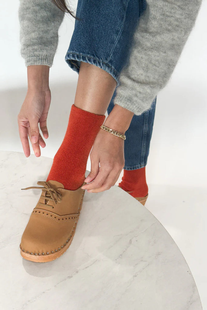 Cloud Socks (Burnt Orange) by Le Bon Shoppe