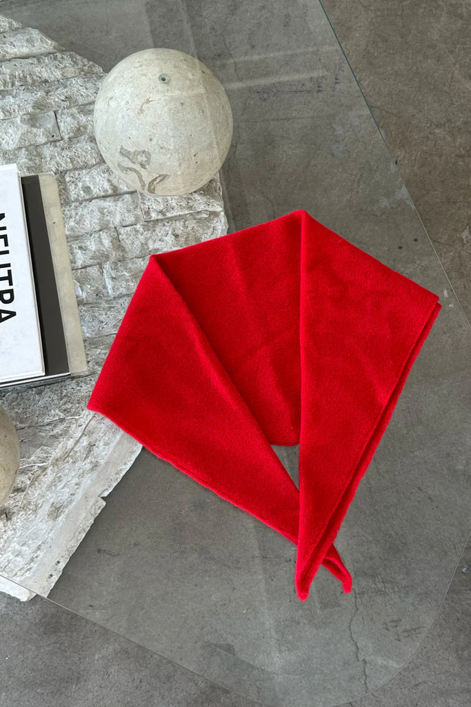 Cashmere Bandana (Red) by Le Bon Shoppe