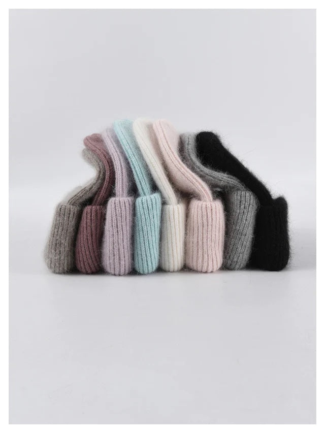 Angora Beanie (Black) by The Yo Store