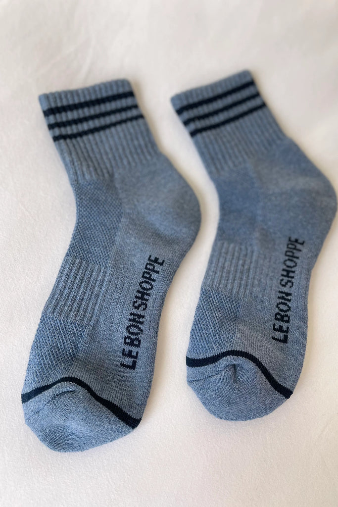 Girlfriend Socks (Indigo) by Le Bon Shoppe