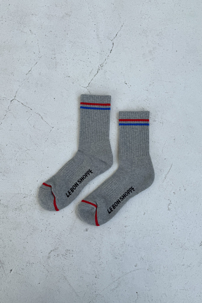 Boyfriend Socks (True Grey) by Le Bon Shoppe