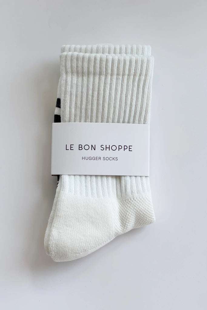 Hugger Socks (White) by Le Bon Shoppe