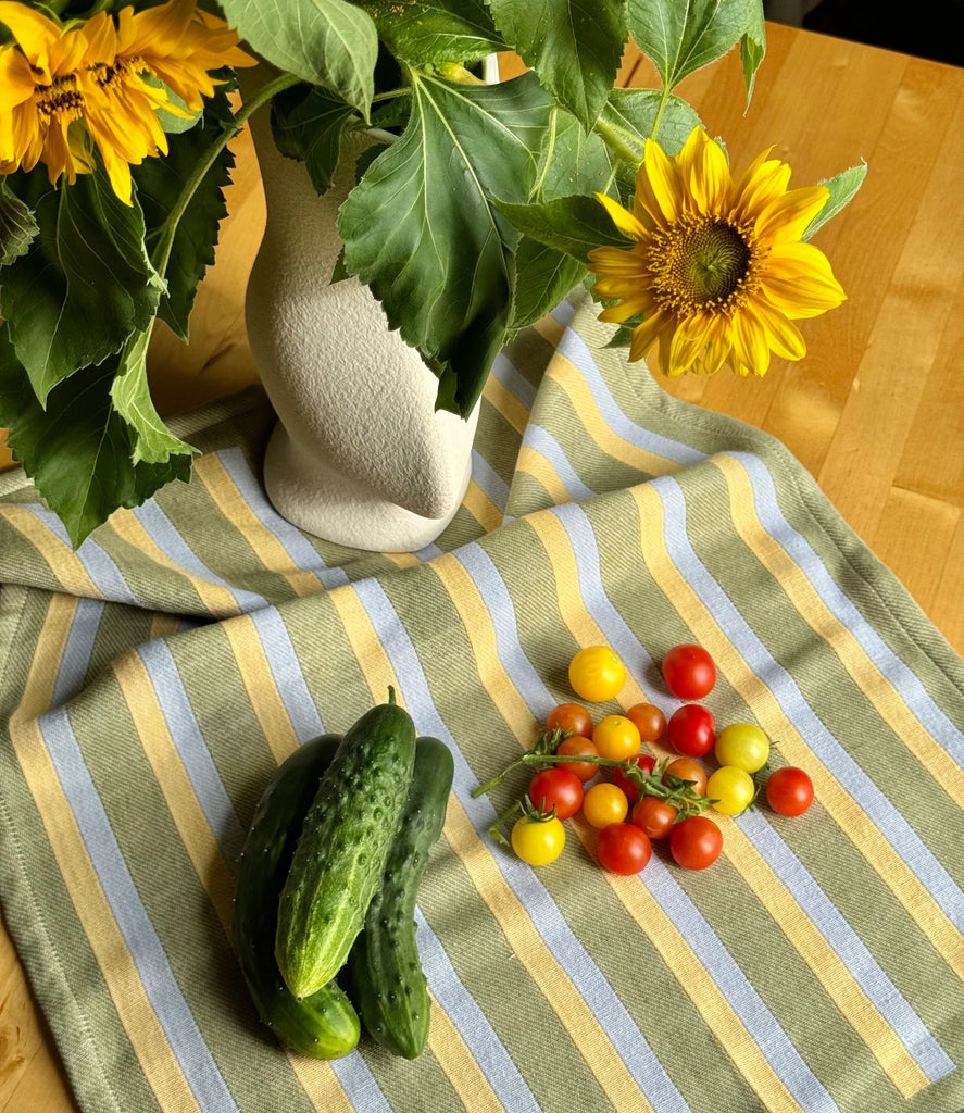 Dish Towel (Vegetable Cottage Stripe) by KJP