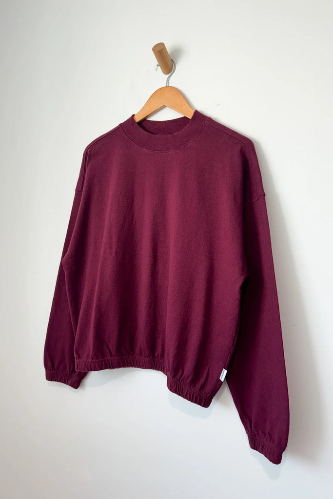 Daisy Long Sleeve Tee (Cabernet) by Le Bon Shoppe