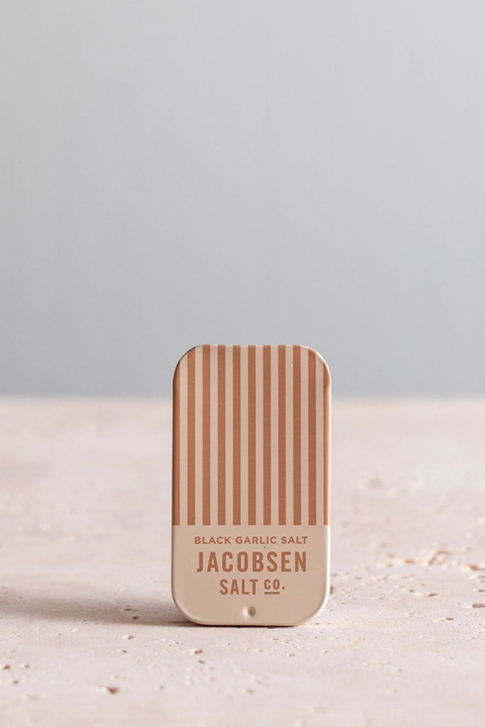 Infused Sea Salt Tin (Black Garlic) by Jacobsen Salt Co.