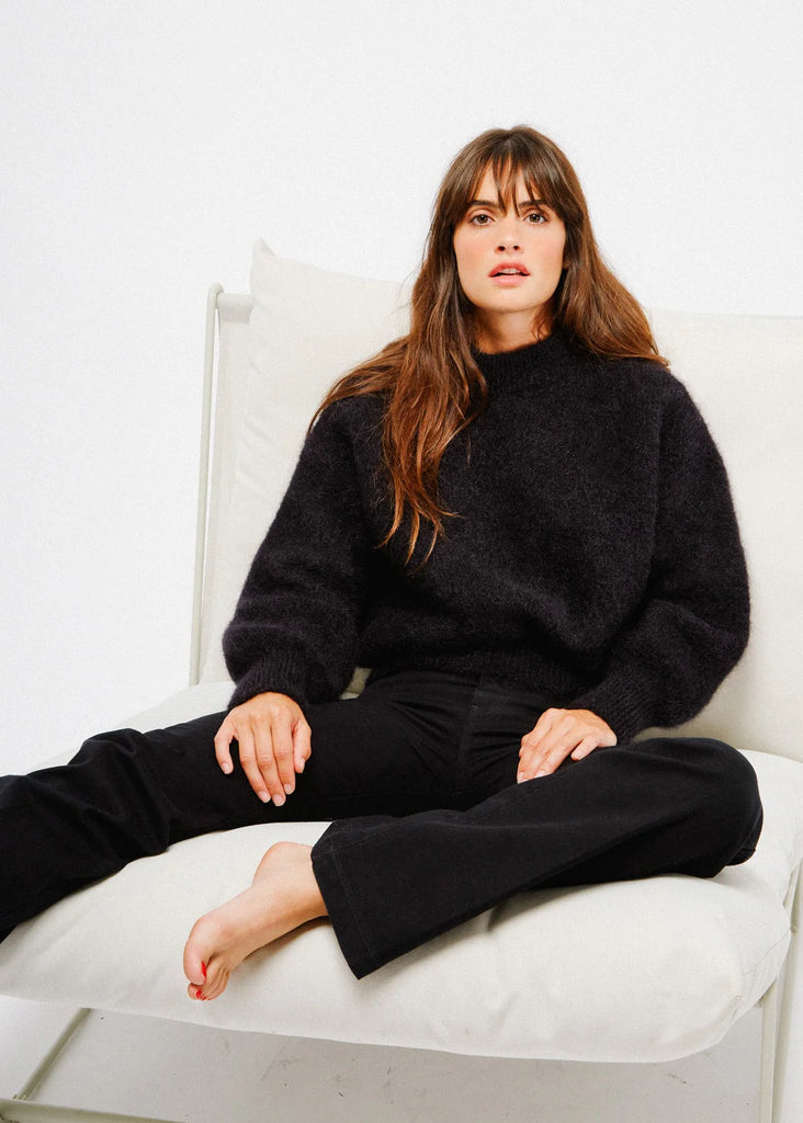 Jane Mohair Sweater (Black) by surprise