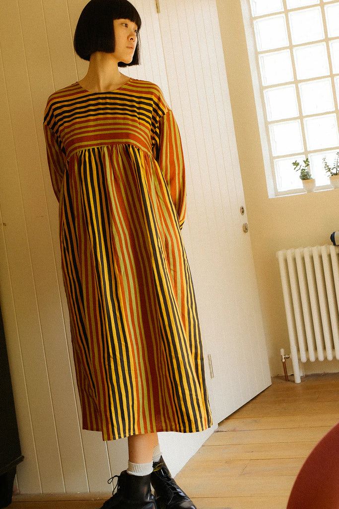 Alder Dress (Painters Stripe) by L.F. Markey