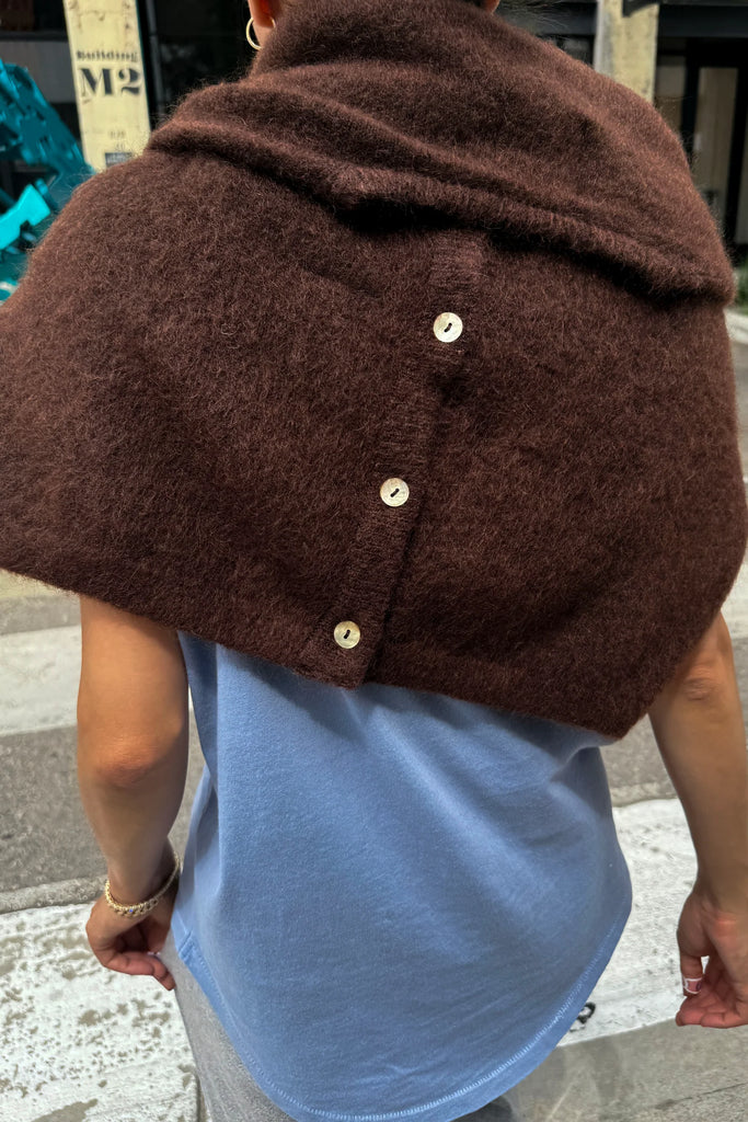 Leila Mohair Cardigan (Cocoa Bean) by Le Bon Shoppe