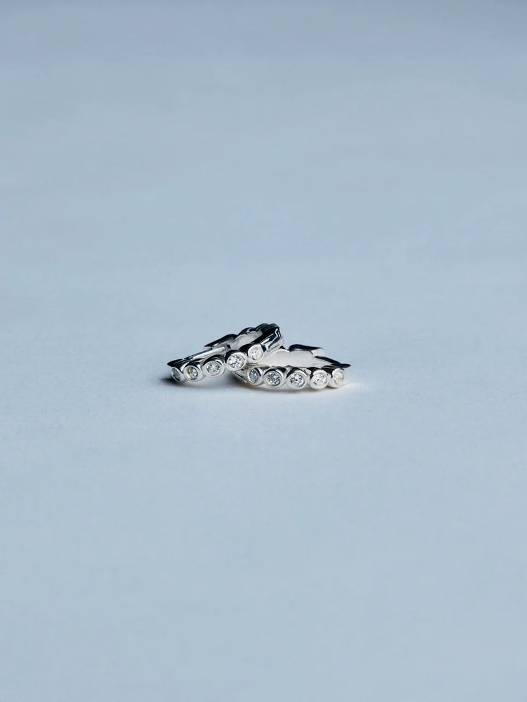 Oda Mini Hoops (Silver) by RAGBAG