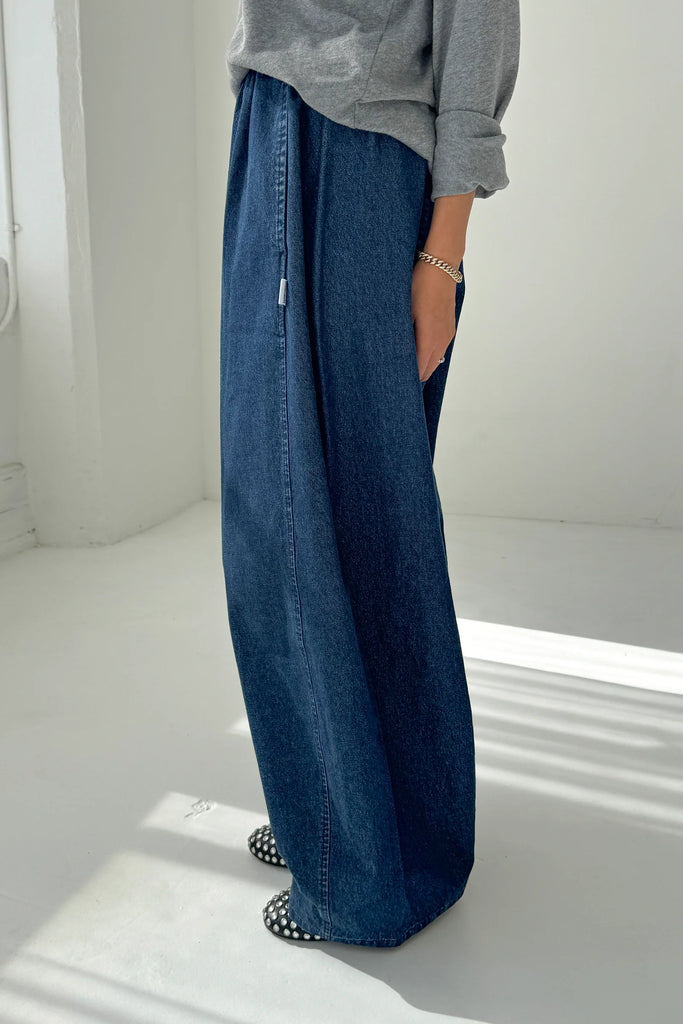 Parachute Pants (Denim Blue) by Le Bon Shoppe