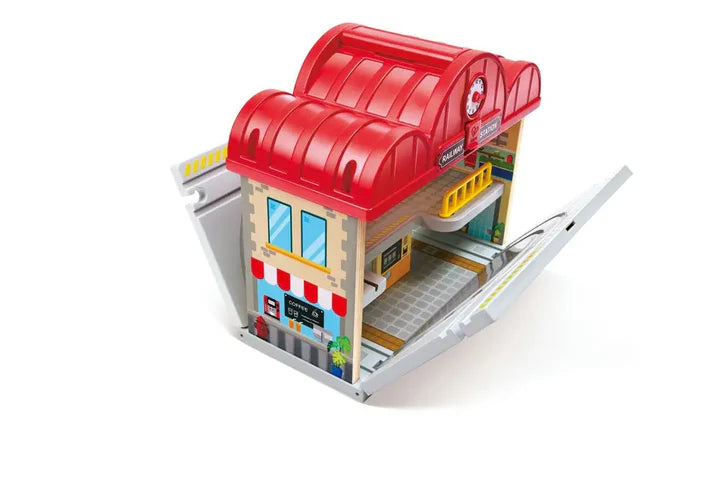 Portable Train Station Set by Hape