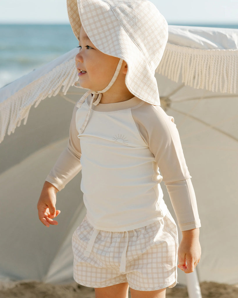 Swim Short (Oat Check) by Rylee + Cru