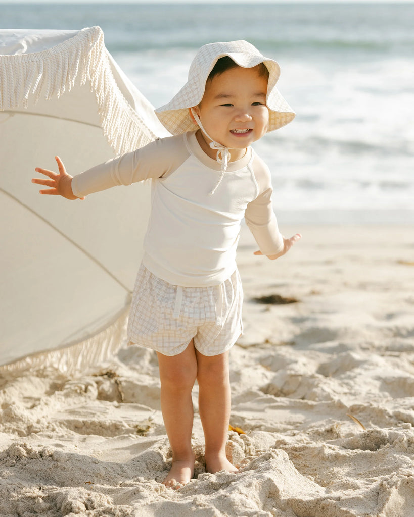 Swim Short (Oat Check) by Rylee + Cru