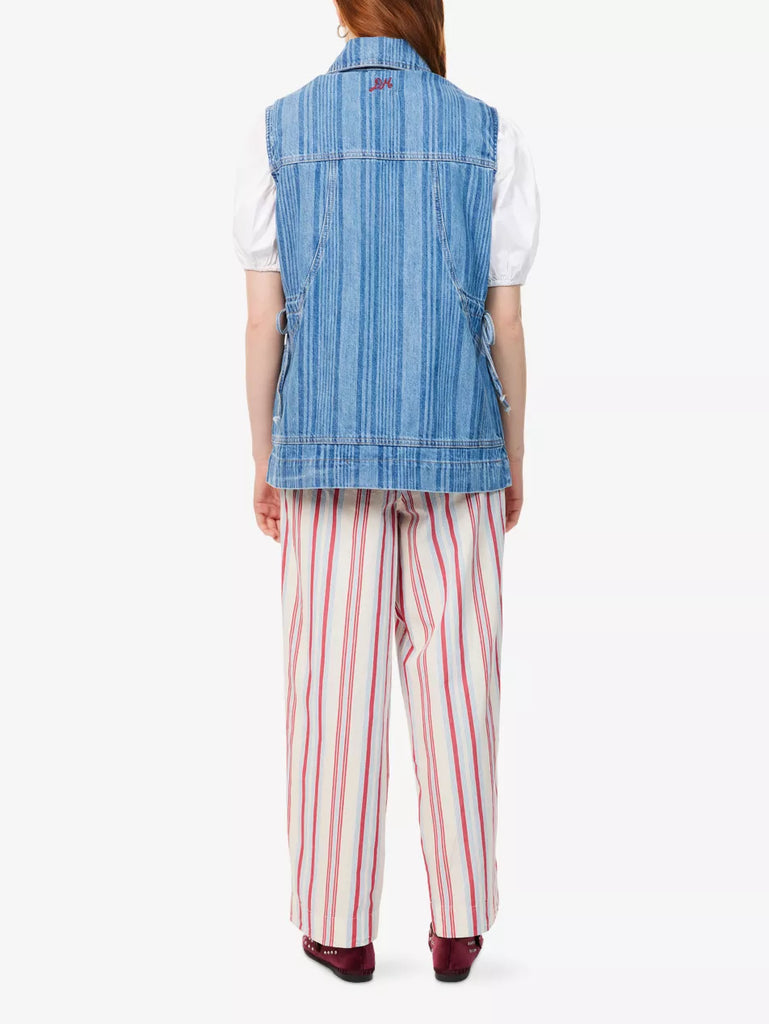 Hera Oversized Gilet (Laser Stripe) by Damson Madder