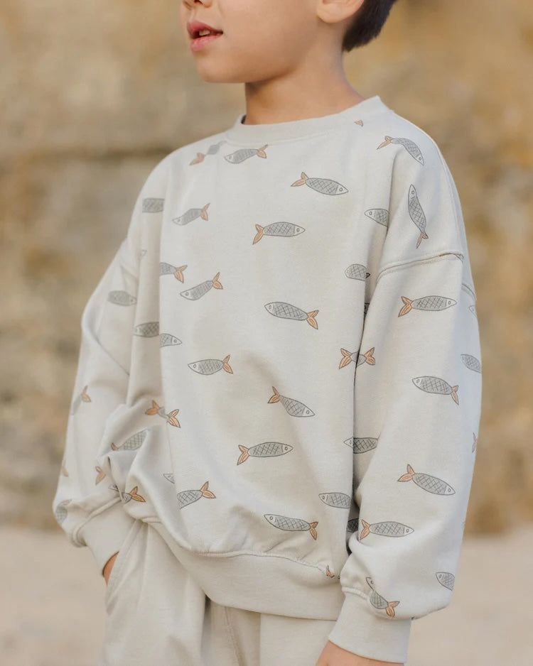 Sweatshirt (Sardines) by Rylee + Cru