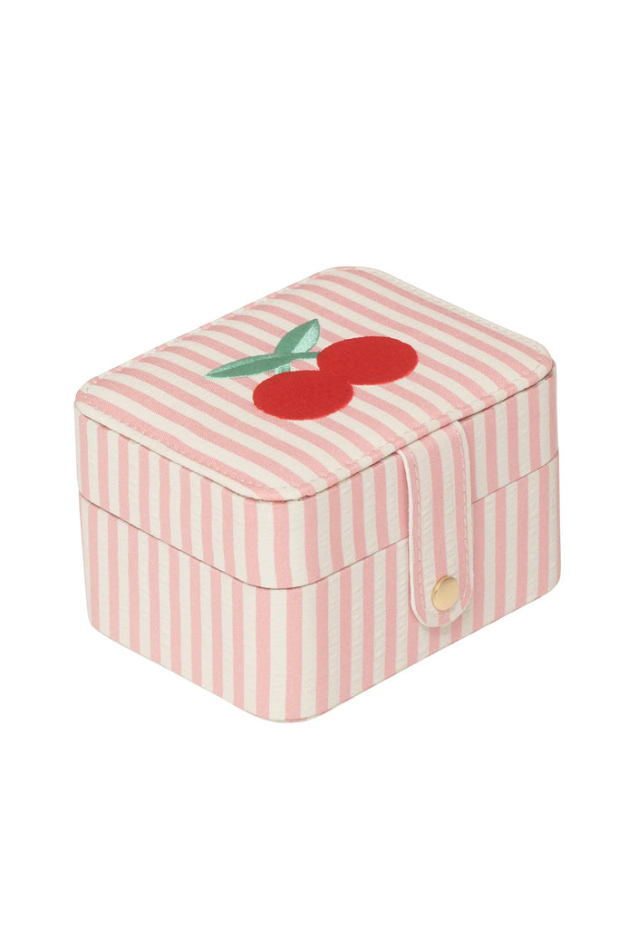 Stripe Cherry Jewelry Box by Rockahula