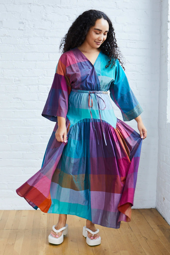 Woodstock Dress (Aura Chex) by Rujuta Sheth