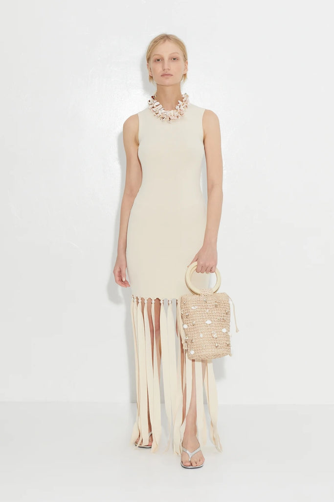 Eclisse Sleeveless Dress (Ivory) by Simon Miller