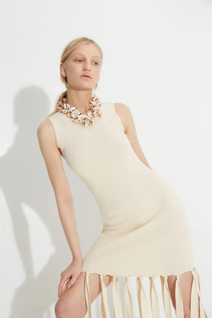 Eclisse Sleeveless Dress (Ivory) by Simon Miller