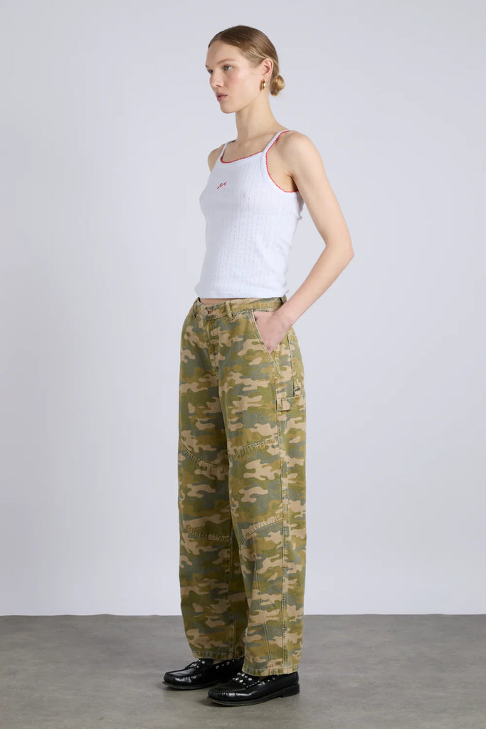 Drew Jeans (Green Camo) by Damson Madder