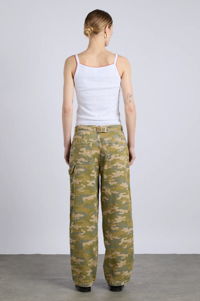 Drew Jeans (Green Camo) by Damson Madder