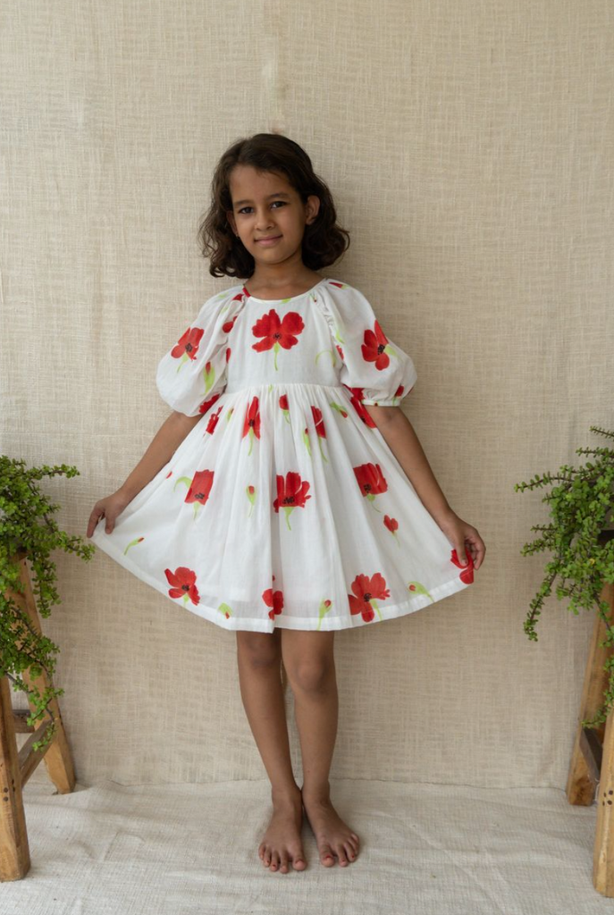 Amara Dress (Poppy) by little paisley people
