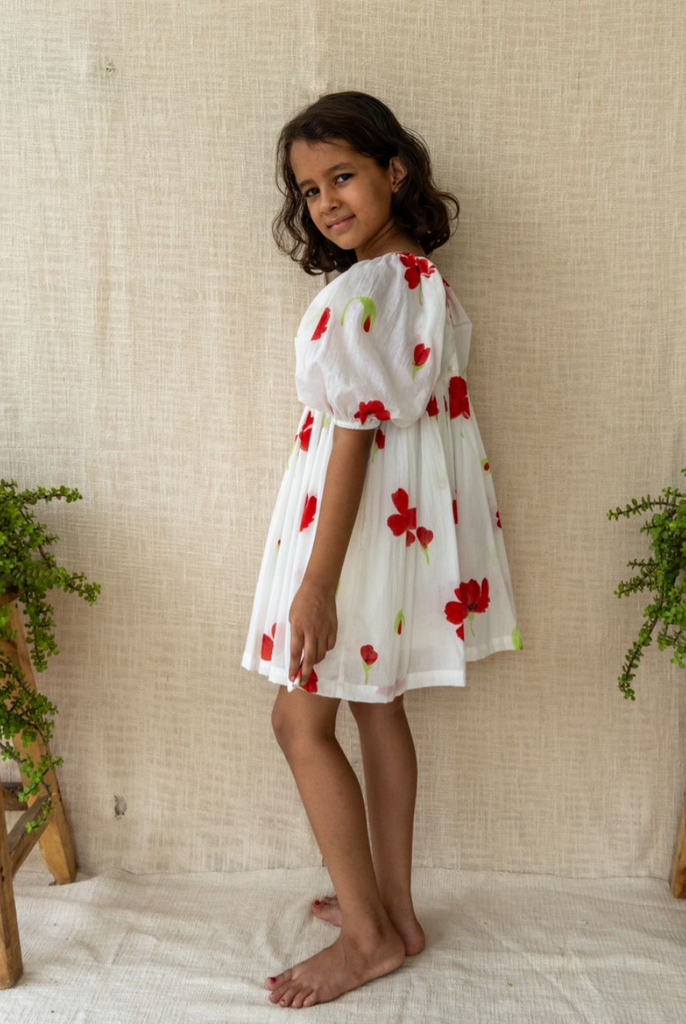 Amara Dress (Poppy) by little paisley people