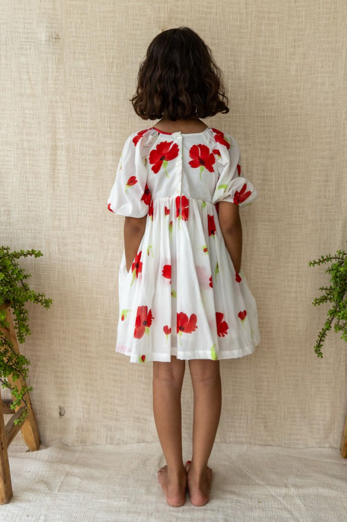 Amara Dress (Poppy) by little paisley people