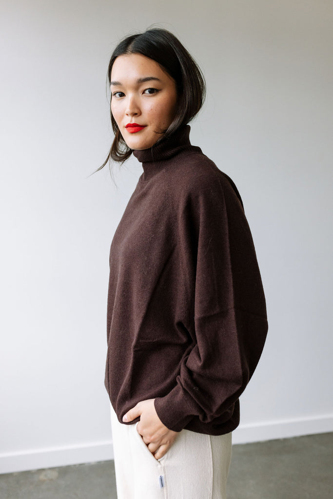 Merino Wool Sweater (Ebano) by ottod'Ame