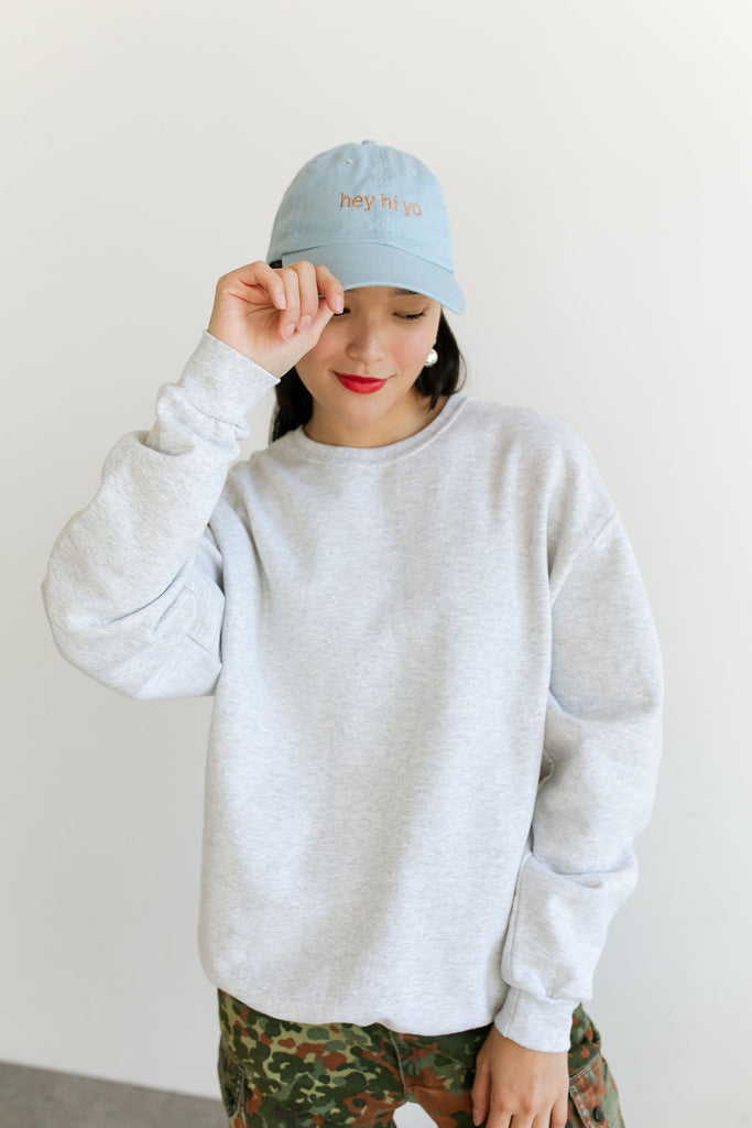 Hey Hi Yo Cap (Pale Blue) by Intentionally Blank