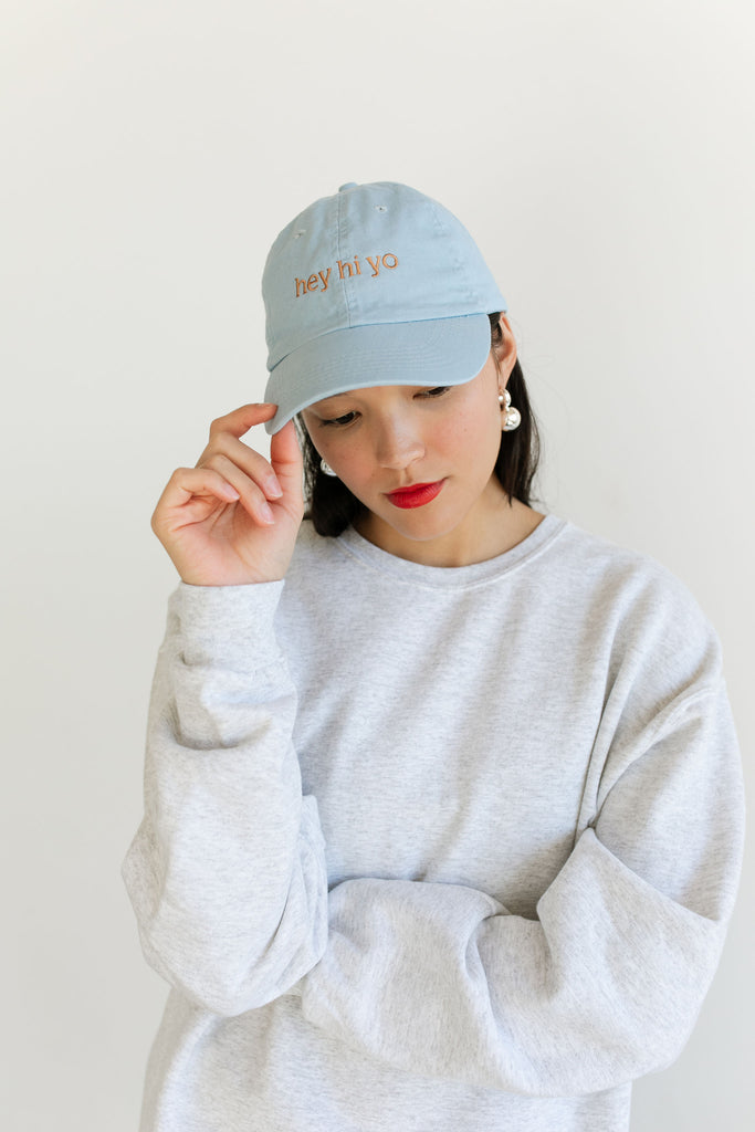 Hey Hi Yo Cap (Pale Blue) by Intentionally Blank