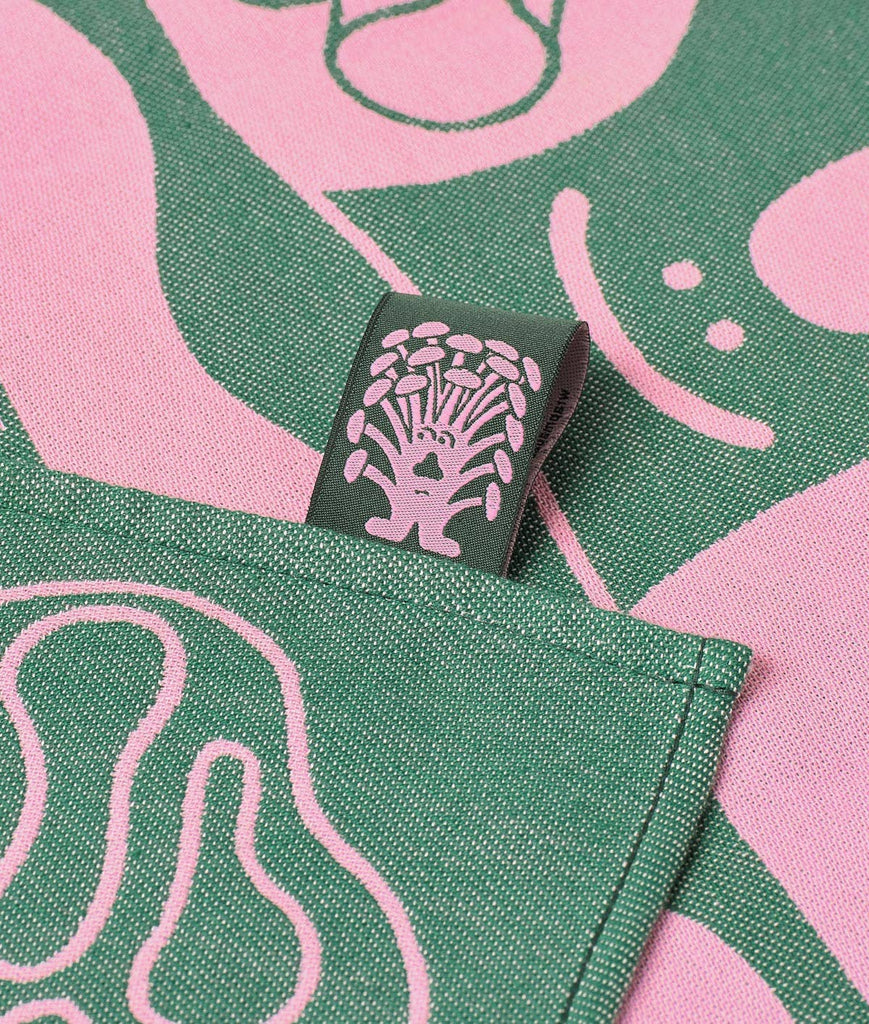 Mushrooms Woven Cotton Tea Towel by Wrap